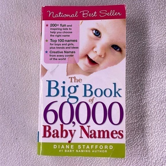 🟢 The Big Book of 60,000 Baby Names by Diane Stafford - Picture 1 of 2